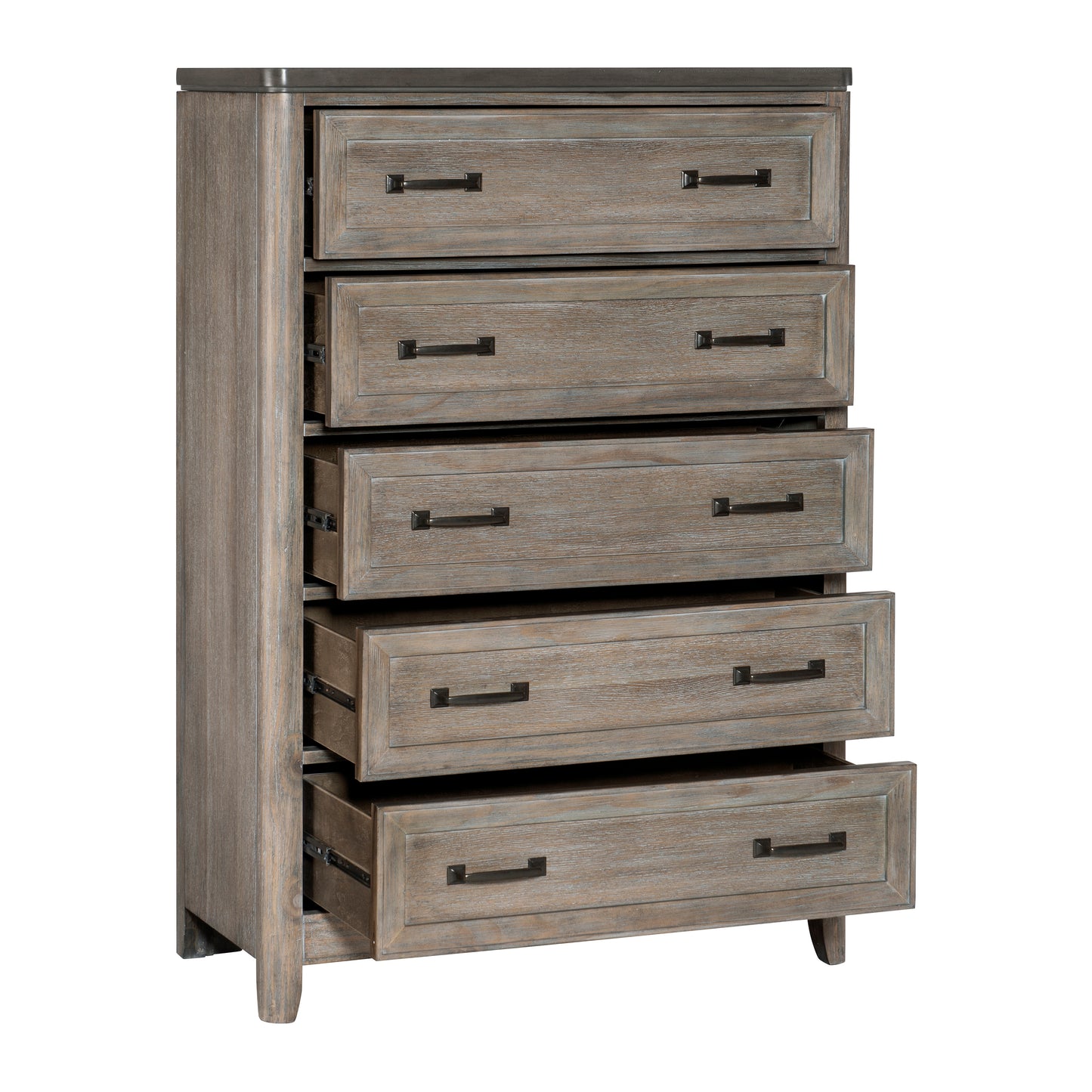Homelegance Chest Newell Gray Oak Finish with Metal Accents 1412-9