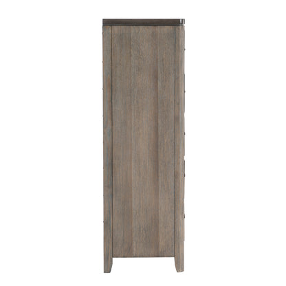 Homelegance Chest Newell Gray Oak Finish with Metal Accents 1412-9