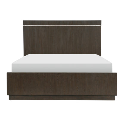 Homelegance Queen Bed Bellamy Dark Brown Finish Elegant Design 1413-1