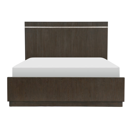 Homelegance Queen Bed Bellamy Dark Brown Finish Elegant Design 1413-1