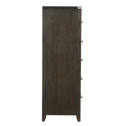 Homelegance Chest Bellamy Dark Brown Finish with Silver Hardware 1413-9