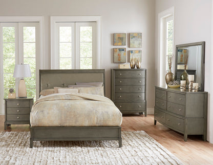 Homelegance Chest Gray Cotterill Transitional Design with 5 Drawers 1730GY-9