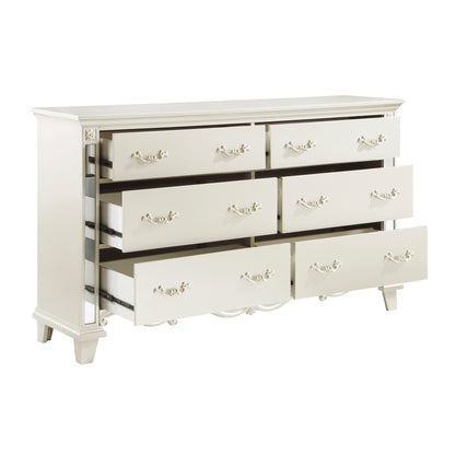 Homelegance Dresser Ever Champagne Finish with Mirror Accents 1429-5