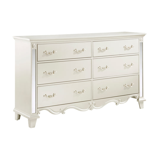 Homelegance Dresser Ever Champagne Finish with Mirror Accents 1429-5