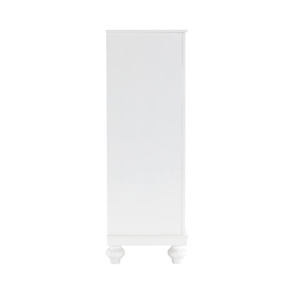 Homelegance Aria Chest Bright White Finish with Crystal Accents 1436W-9