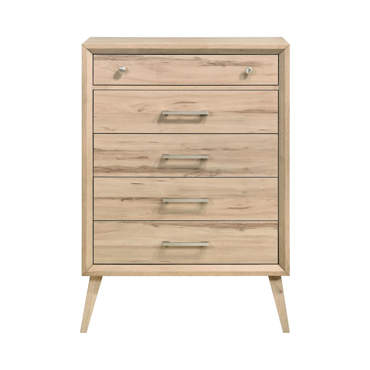Homelegance Chest Marrin Oak Finish Timeless Design with 5 Drawers 1444-9