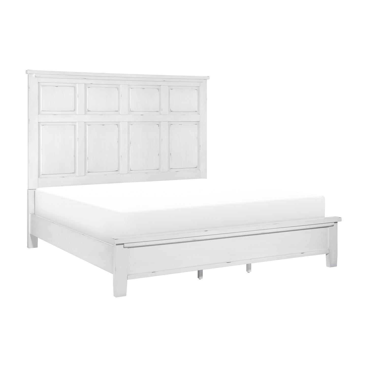 Homelegance Queen Bed Laurelville Antique White Finish 1447-1