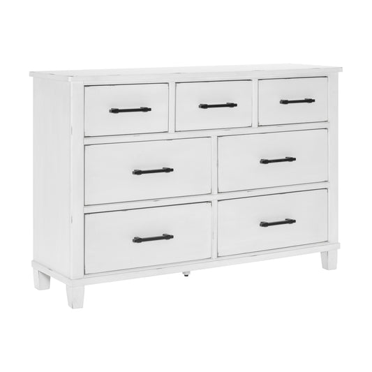 Homelegance Laurelville Dresser Antique White Finish 1447-5