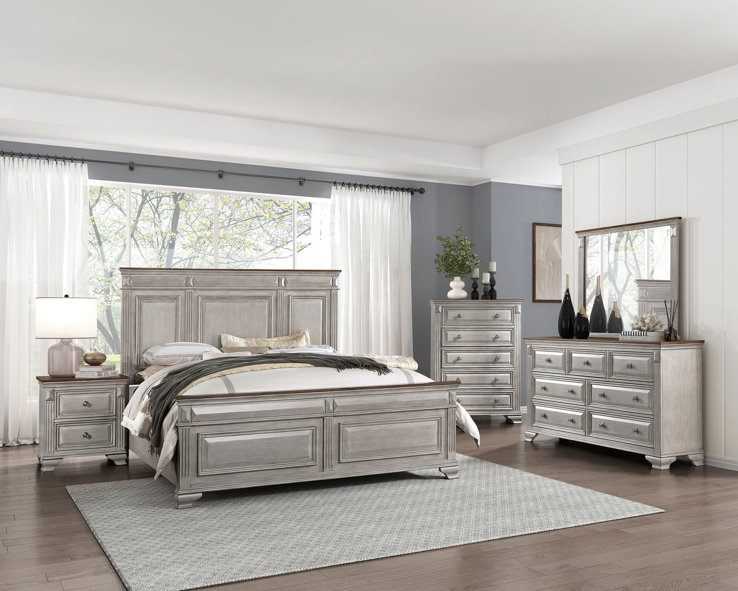 Homelegance Chest Marquette Gray Brown Finish 1449-9