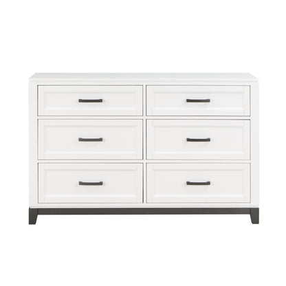 Homelegance Dresser Garretson White Finish Elegant Bedroom Dresser 1450WH-5