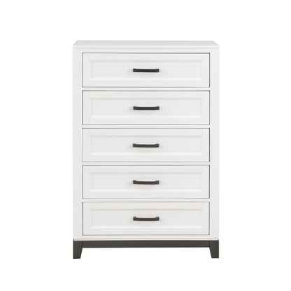Homelegance Chest Garretson White Gray Finish Elegant Bedroom Storage 1450WH-9