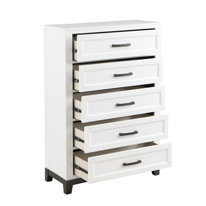 Homelegance Chest Garretson White Gray Finish Elegant Bedroom Storage 1450WH-9