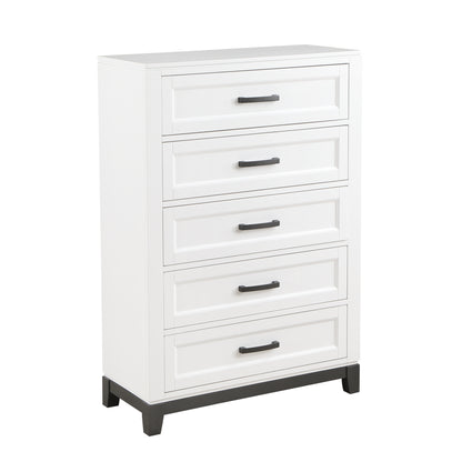 Homelegance Chest Garretson White Gray Finish Elegant Bedroom Storage 1450WH-9