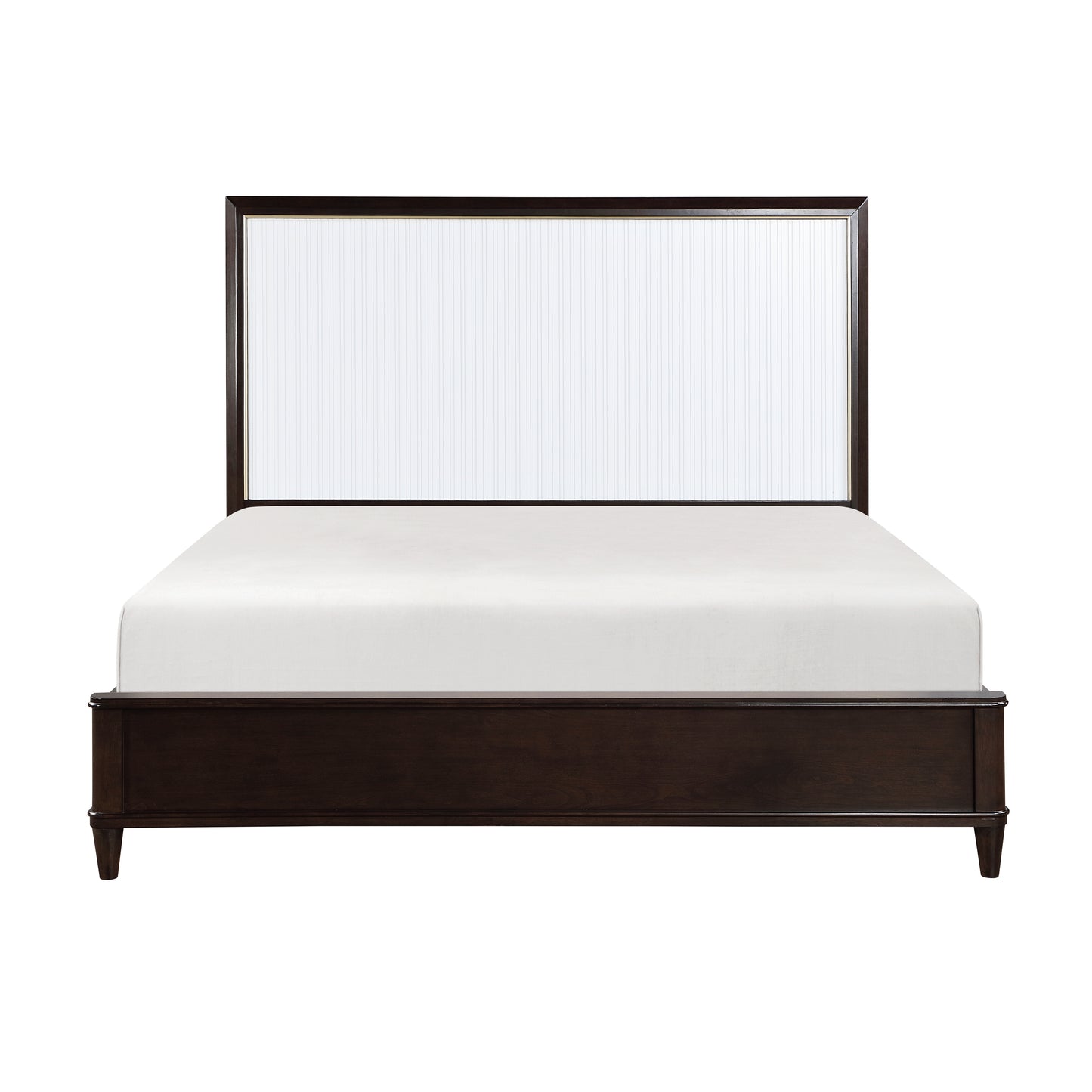 Homelegance Queen Bed Niles White Cherry Gold Finish 1451-1