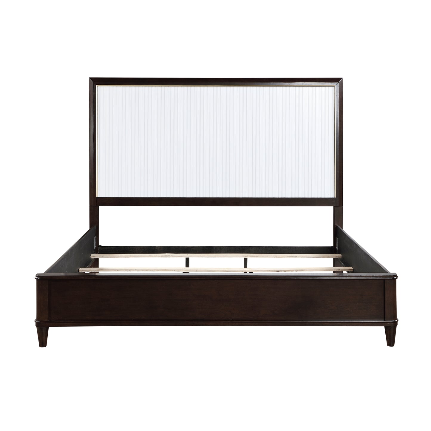 Homelegance Queen Bed Niles White Cherry Gold Finish 1451-1