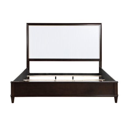 Homelegance Queen Bed Niles White Cherry Gold Finish 1451-1