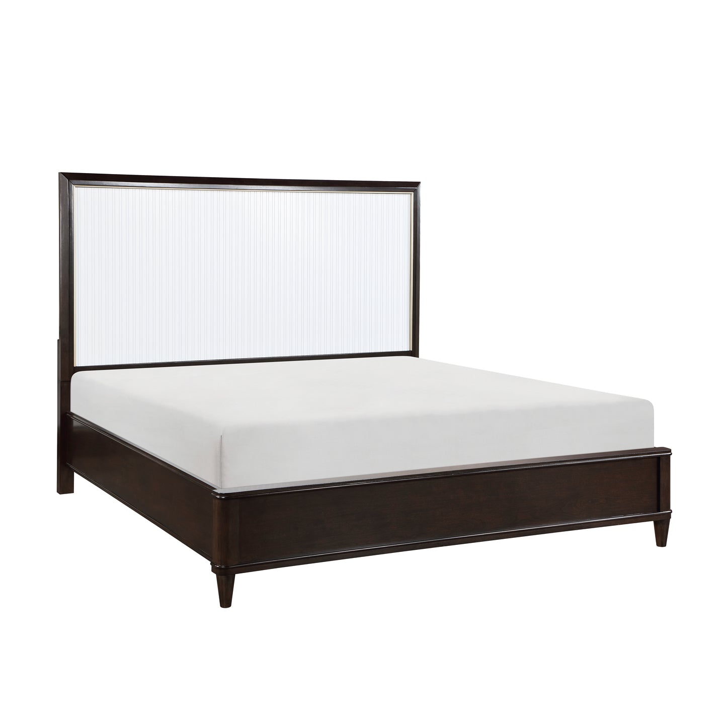 Homelegance Queen Bed Niles White Cherry Gold Finish 1451-1