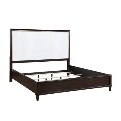 Homelegance Queen Bed Niles White Cherry Gold Finish 1451-1