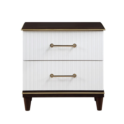Homelegance Nightstand Niles White Cherry Finish Elegant Design 1451-4