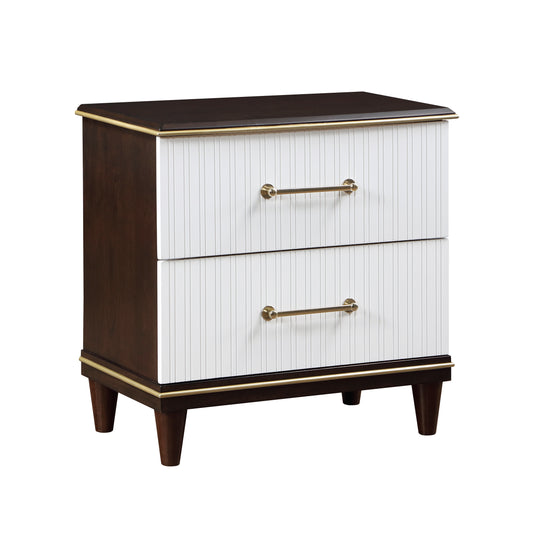 Homelegance Nightstand Niles White Cherry Finish Elegant Design 1451-4
