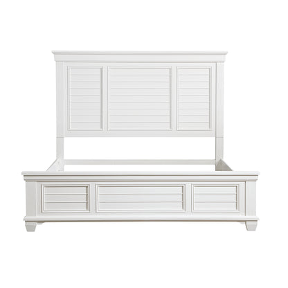 Homelegance Queen Bed Mackinac White Finish Elegant Design 1454-1