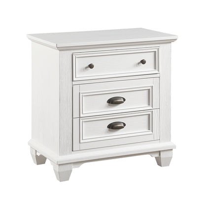 Homelegance Nightstand Mackinac White Finish Timeless Elegance 1454-4