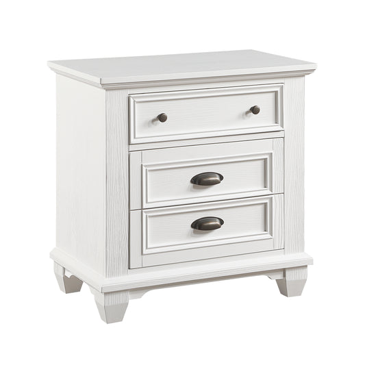 Homelegance Nightstand Mackinac White Finish Timeless Elegance 1454-4