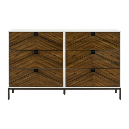 Homelegance Dresser Oslo Walnut White Finish 1456-5