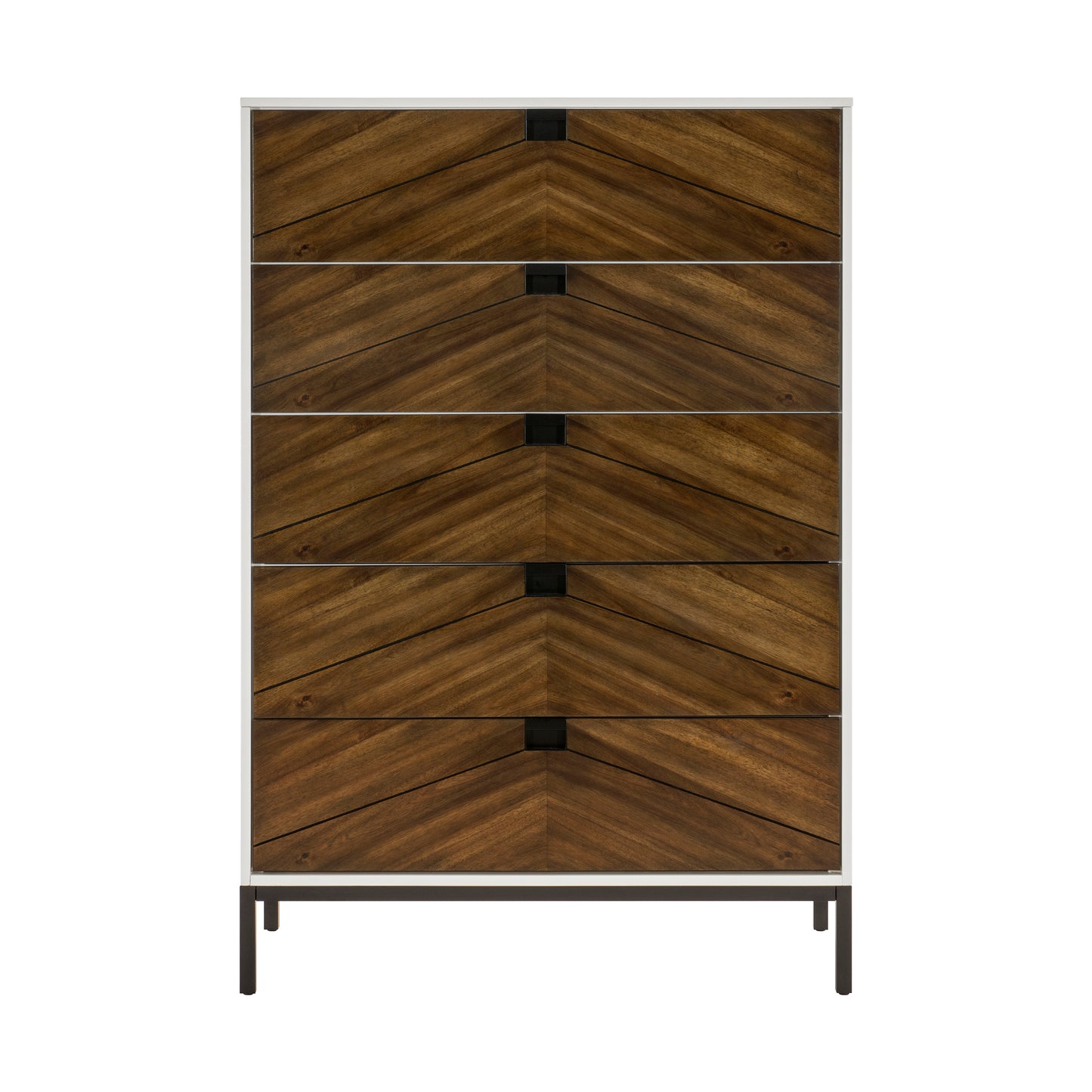 Homelegance Chest Oslo Walnut Finish with Modern Mid-Century Charm 1456-9