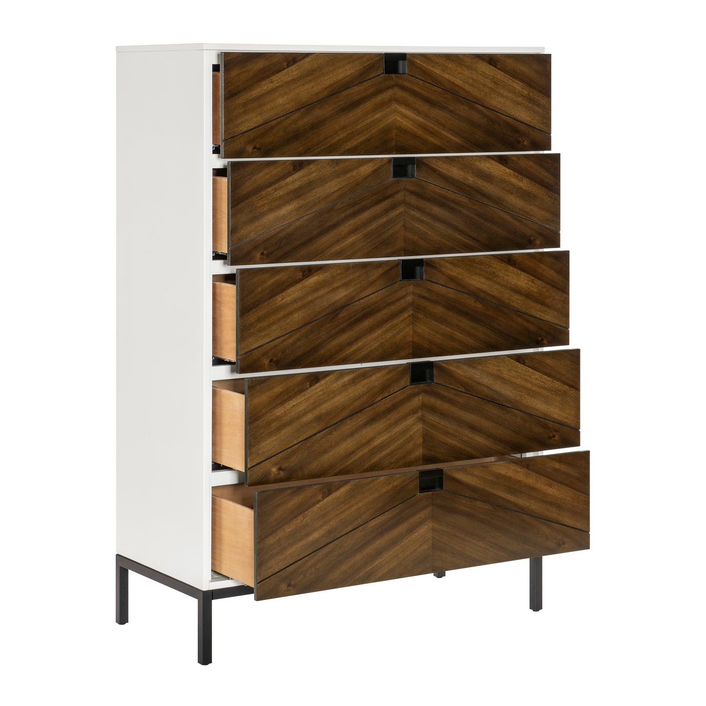 Homelegance Chest Oslo Walnut Finish with Modern Mid-Century Charm 1456-9