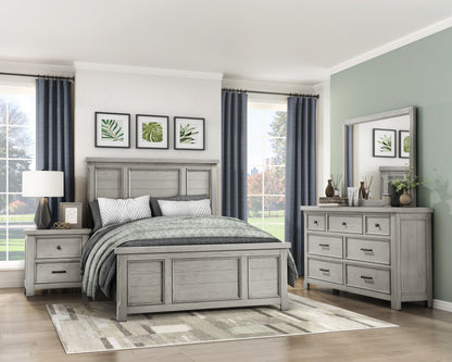 Homelegance Dresser Mirror Providence Light Gray Finish 1458-6