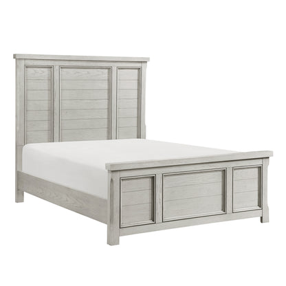 Homelegance Queen Bed Providence Light Gray Finish Elegant Design 1458-1