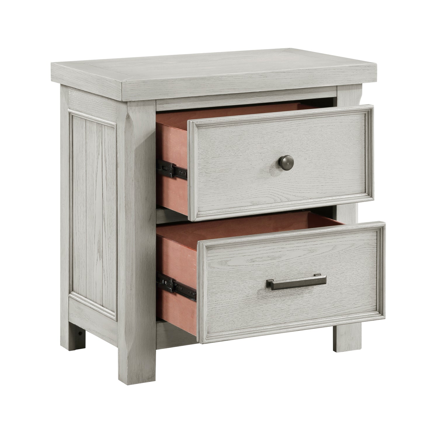 Homelegance Nightstand Providence Light Gray Finish 1458-4