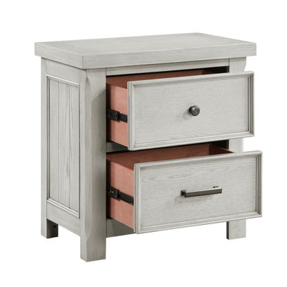 Homelegance Nightstand Providence Light Gray Finish 1458-4