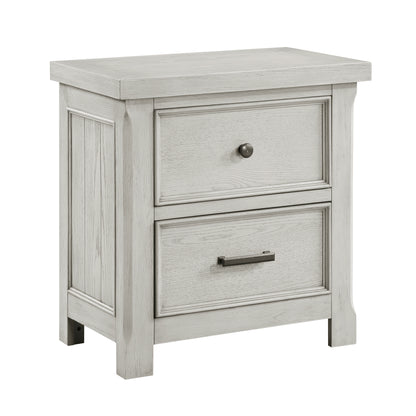 Homelegance Nightstand Providence Light Gray Finish 1458-4