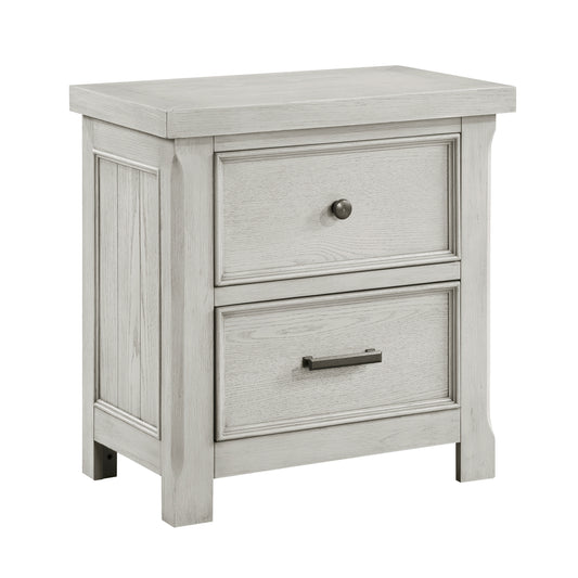 Homelegance Nightstand Providence Light Gray Finish 1458-4
