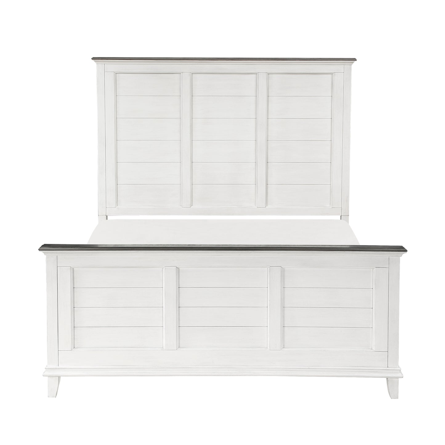 Homelegance Queen Bed Chesterton Dark Brown Antique White 1463-1