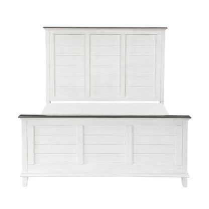 Homelegance Queen Bed Chesterton Dark Brown Antique White 1463-1