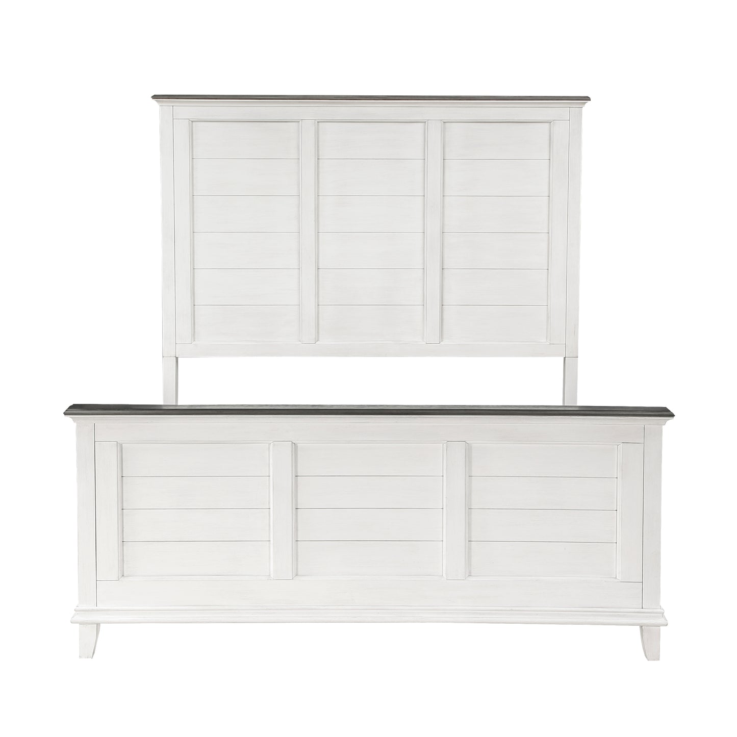 Homelegance Queen Bed Chesterton Dark Brown Antique White 1463-1