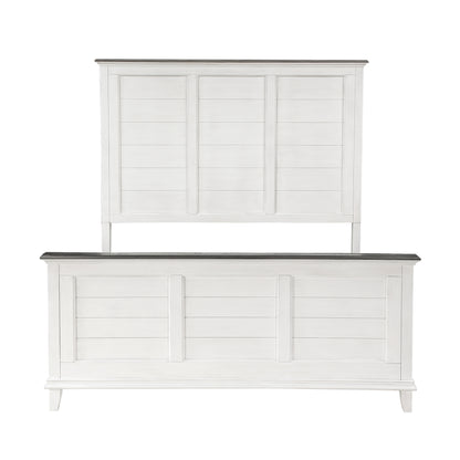 Homelegance Queen Bed Chesterton Dark Brown Antique White 1463-1