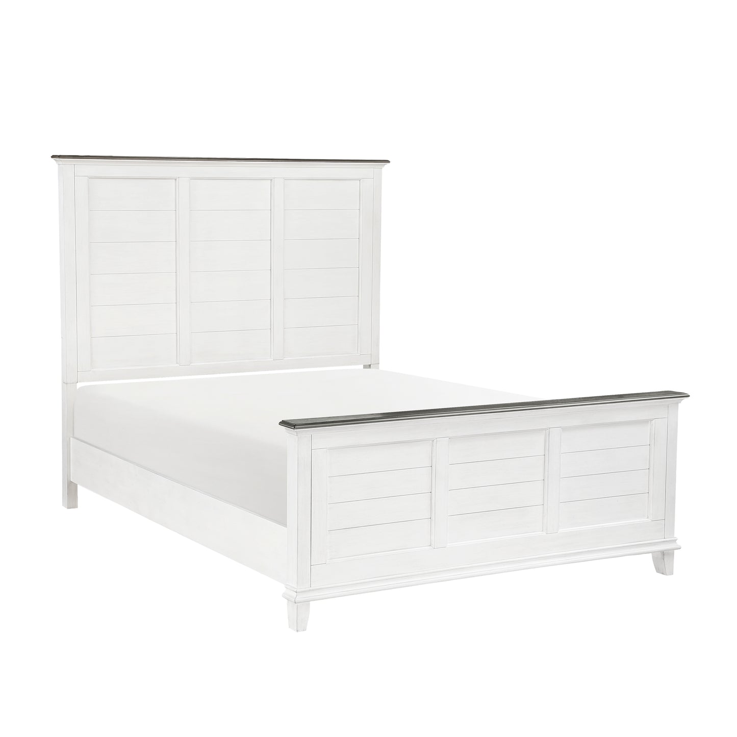 Homelegance Queen Bed Chesterton Dark Brown Antique White 1463-1