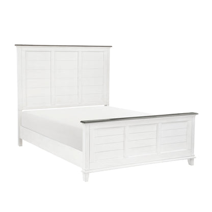 Homelegance Queen Bed Chesterton Dark Brown Antique White 1463-1