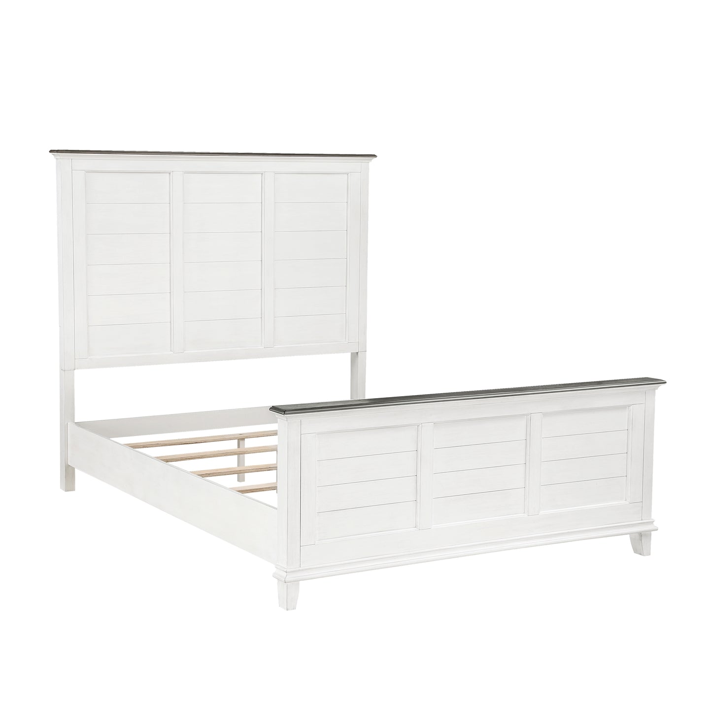 Homelegance Queen Bed Chesterton Dark Brown Antique White 1463-1