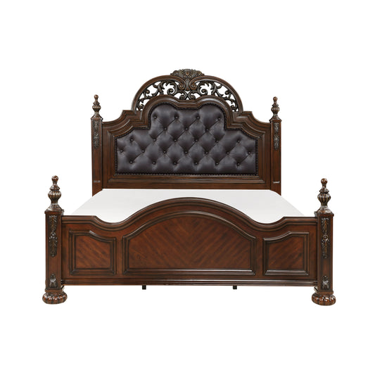 Homelegance Queen Bed Adelina Cherry Finish Timeless Elegance 1468-1