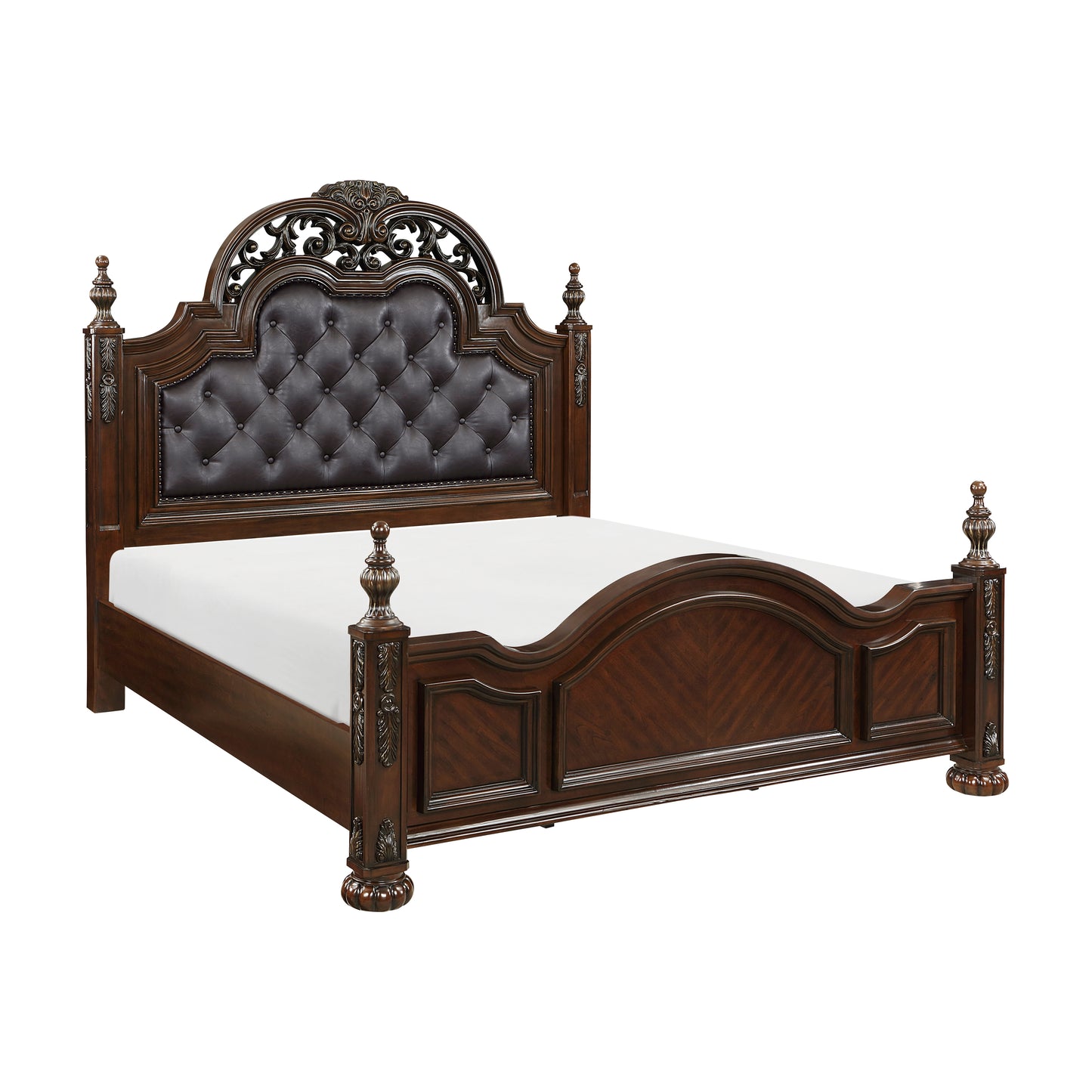 Homelegance Queen Bed Adelina Cherry Finish Timeless Elegance 1468-1