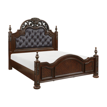 Homelegance Queen Bed Adelina Cherry Finish Timeless Elegance 1468-1