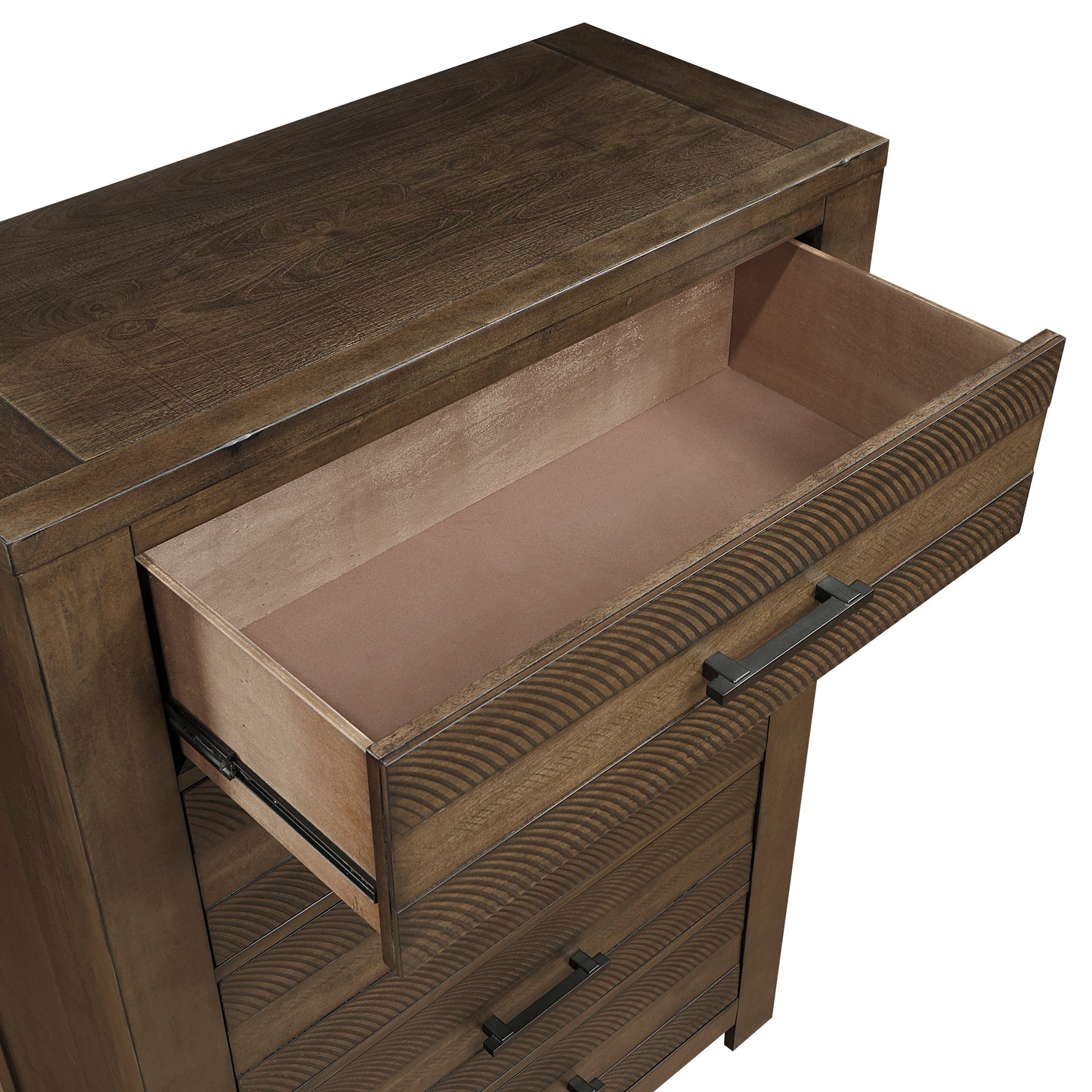 Homelegance Chest Antique Brown Conway Finish with Industrial Charm 1497-9