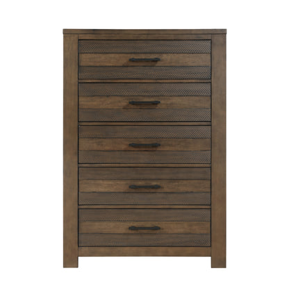 Homelegance Chest Antique Brown Conway Finish with Industrial Charm 1497-9
