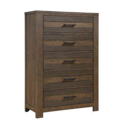 Homelegance Chest Antique Brown Conway Finish with Industrial Charm 1497-9