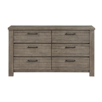 Homelegance Dresser Longview Gray Finish with Rustic Industrial Style 1498GY-5